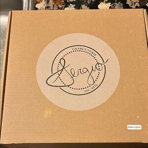 Sergio Charcuterie Board Set - Natural Brown